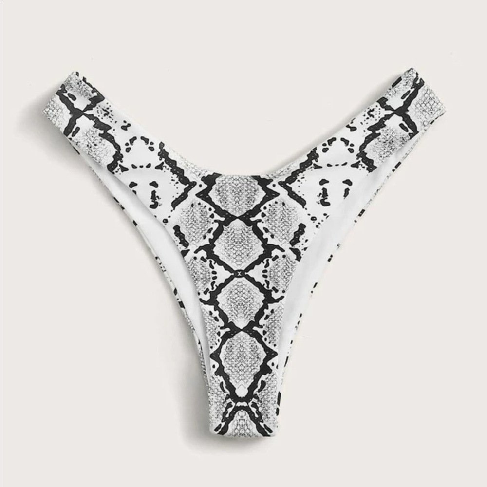 Shein snakeskin bikini bottom